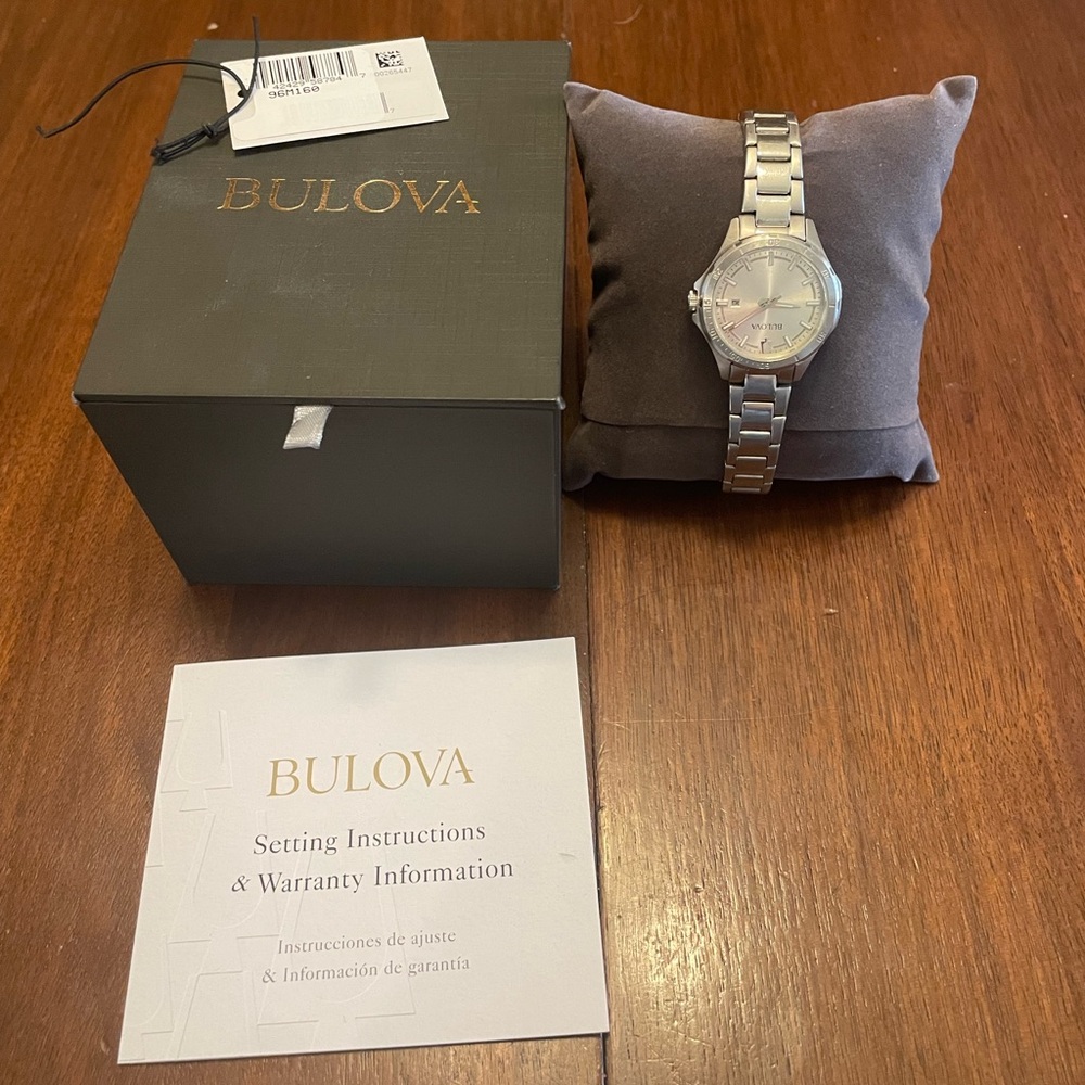 Bulova Women’s Watch Open Box Silver